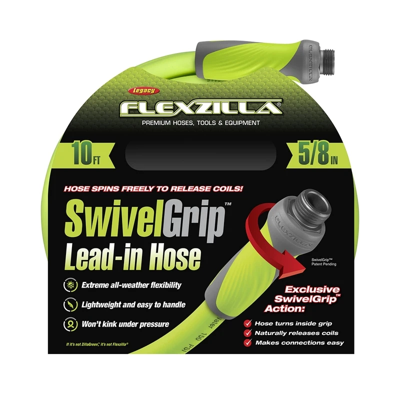 Leader Hose, Green, 5/8 In. x 10 Ft.
