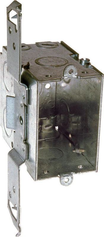 Switch Box With Nonmetallic Cable Clamps & Side Bracket, 3-1/2 In. Deep