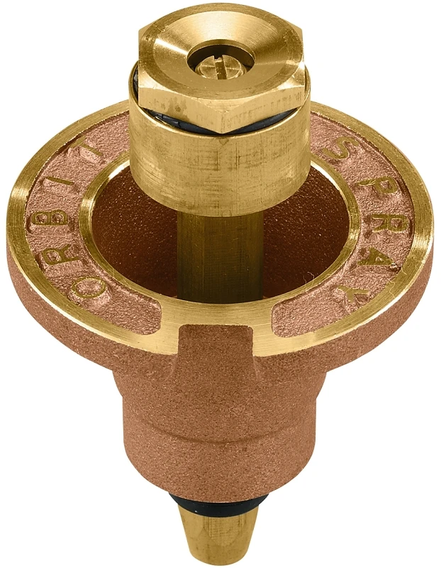 Underground Sprinkler Pop-Up Head, Brass, Full-Circle