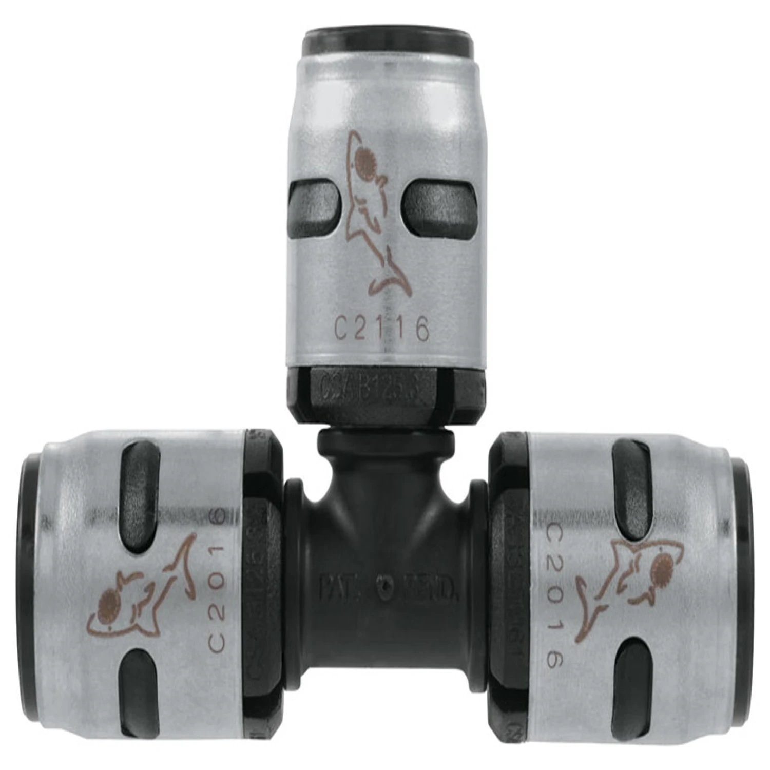 PEX Evopex Push To Connect Pipe Tee, 1/2 x 1/2 x 1/2 In.