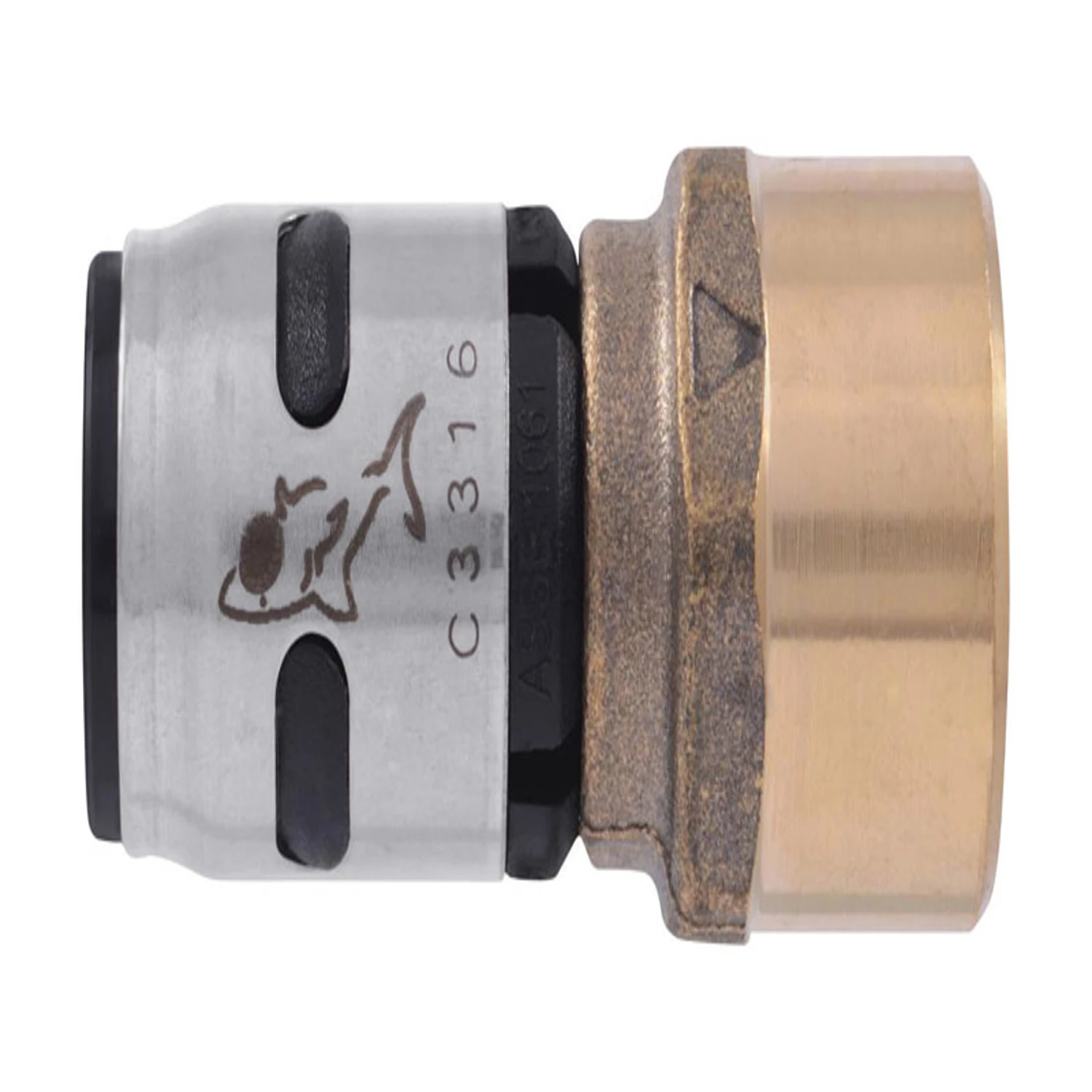 PEX Evopex Female Connector, 1/2 Push x 1/2 In. FNPT