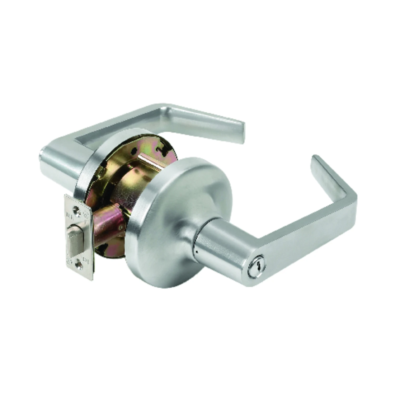 Privacy Lever, Brushed Chrome, 2.75-In. Backset