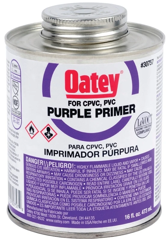 Purple Pipe Primer, 16 oz.