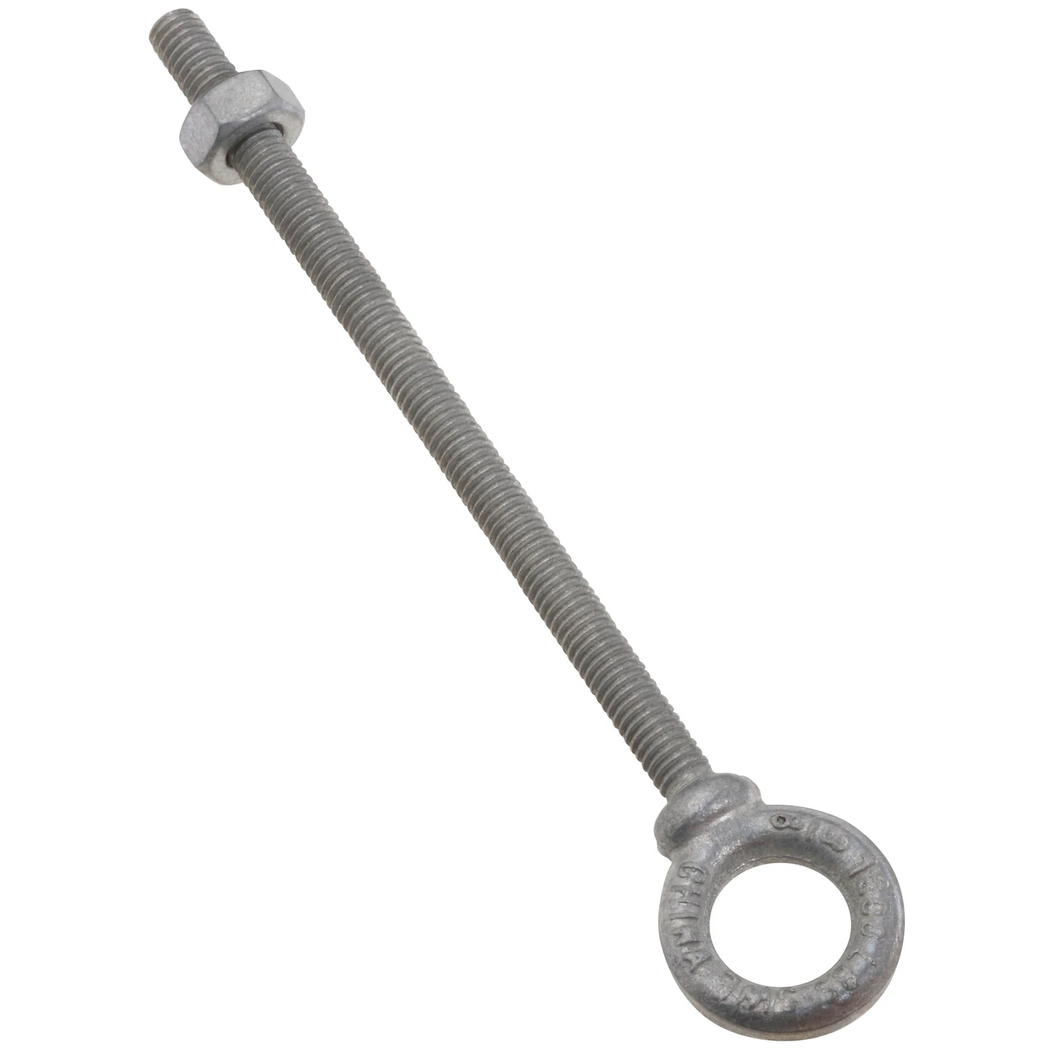 Forged Eye Bolt, Galvanized, 3/8 x 6 In.