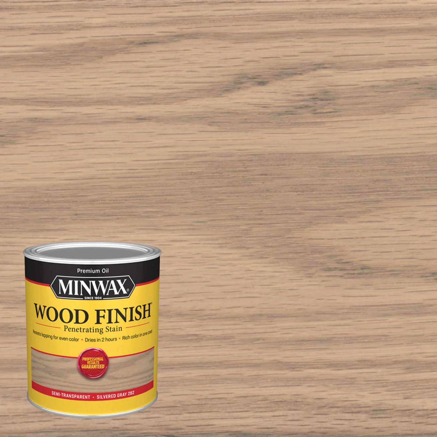 Wood Finish, Interior Stain, Silvered Gray, 1-Qt.