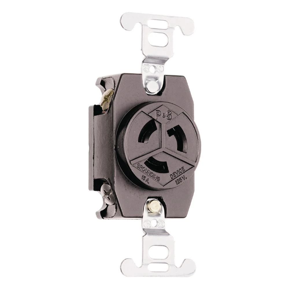 Turnlok 15 Amp Locking Receptacle, Nema L5-15r, 125 Volt