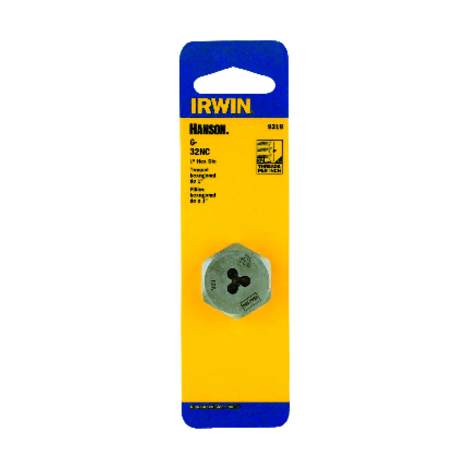 Hanson #6 x 32 Hexagon Machine Screw Die, National Coarse