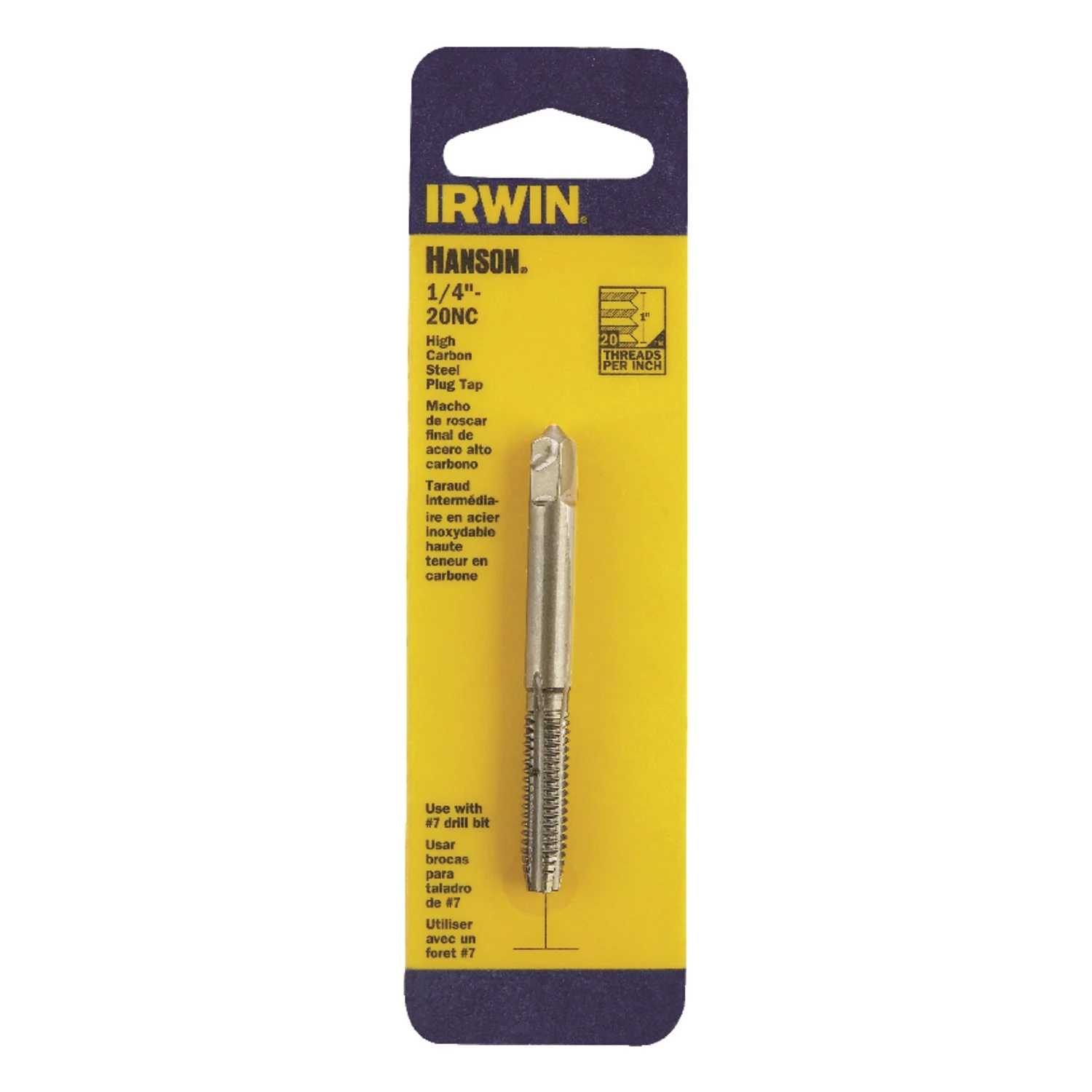 Hanson Fractional Tap, 1/4 In. x 20
