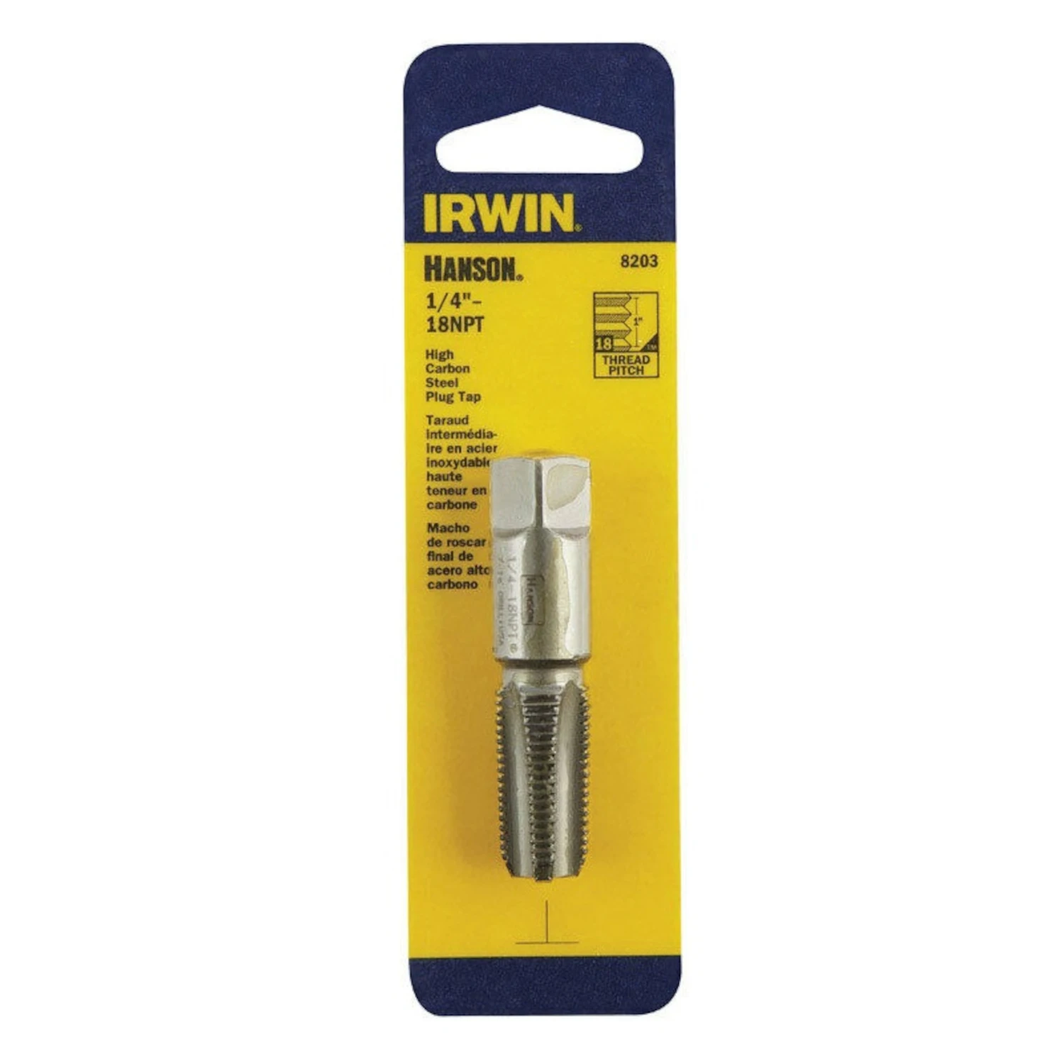 Hanson Pipe Taper Tap, 1/4 In. x 18
