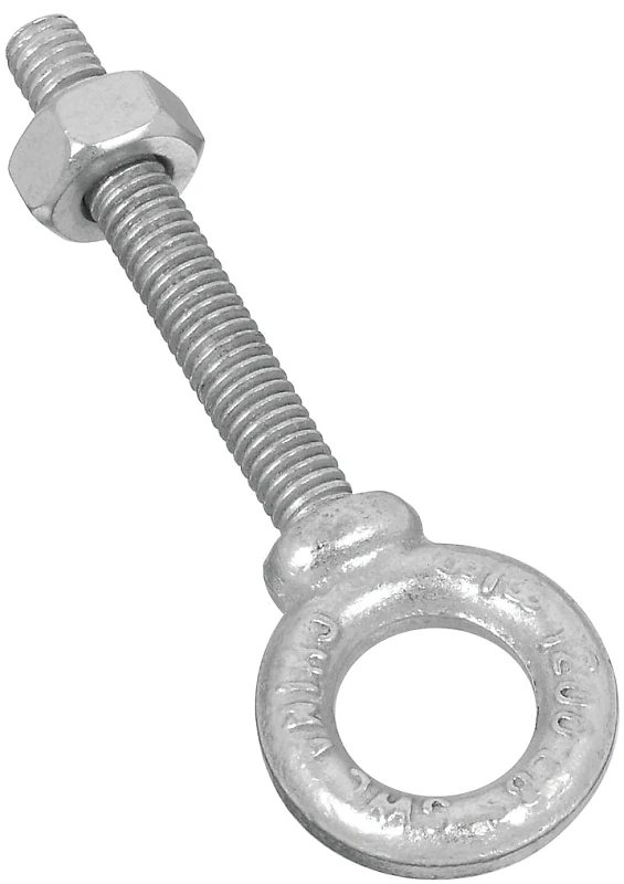 Forged Eye Bolt, Galvanized, 3/8 x 2-1/2 In.