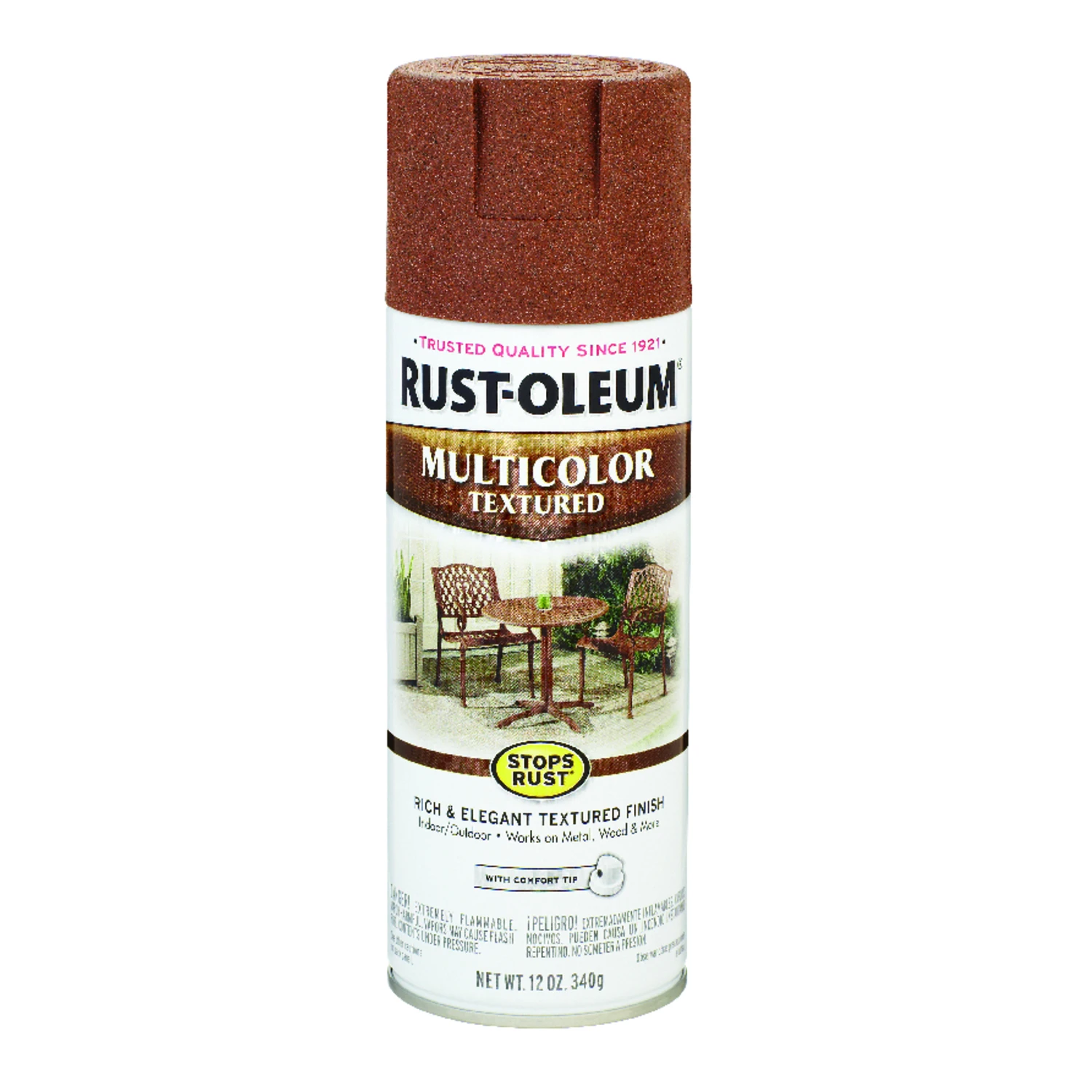 Multicolor Textured Spray Paint, Rustic Umber, 12-oz.
