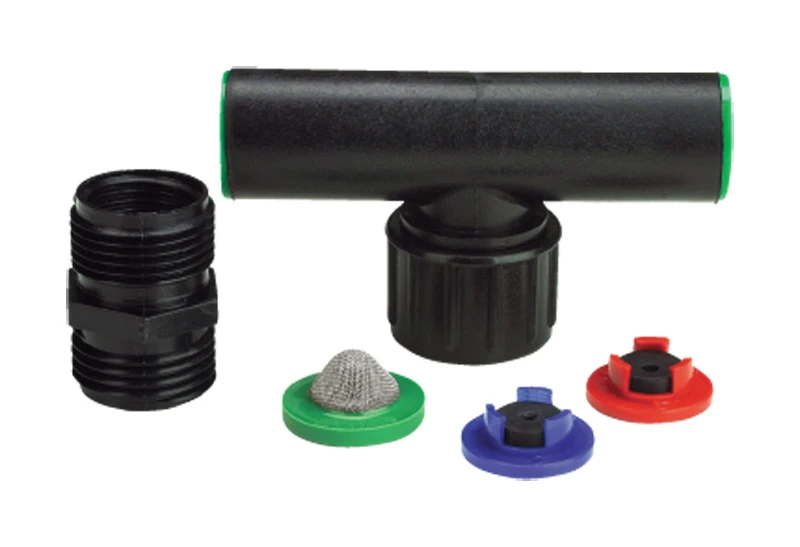 Sprinkler Riser Adapter, Multi-Inlet x 1/2-In. Tubing, Swivel Tee