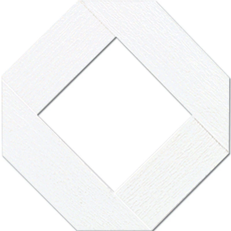 Lattice Panel, White Plastic, 4 x 8 Ft.
