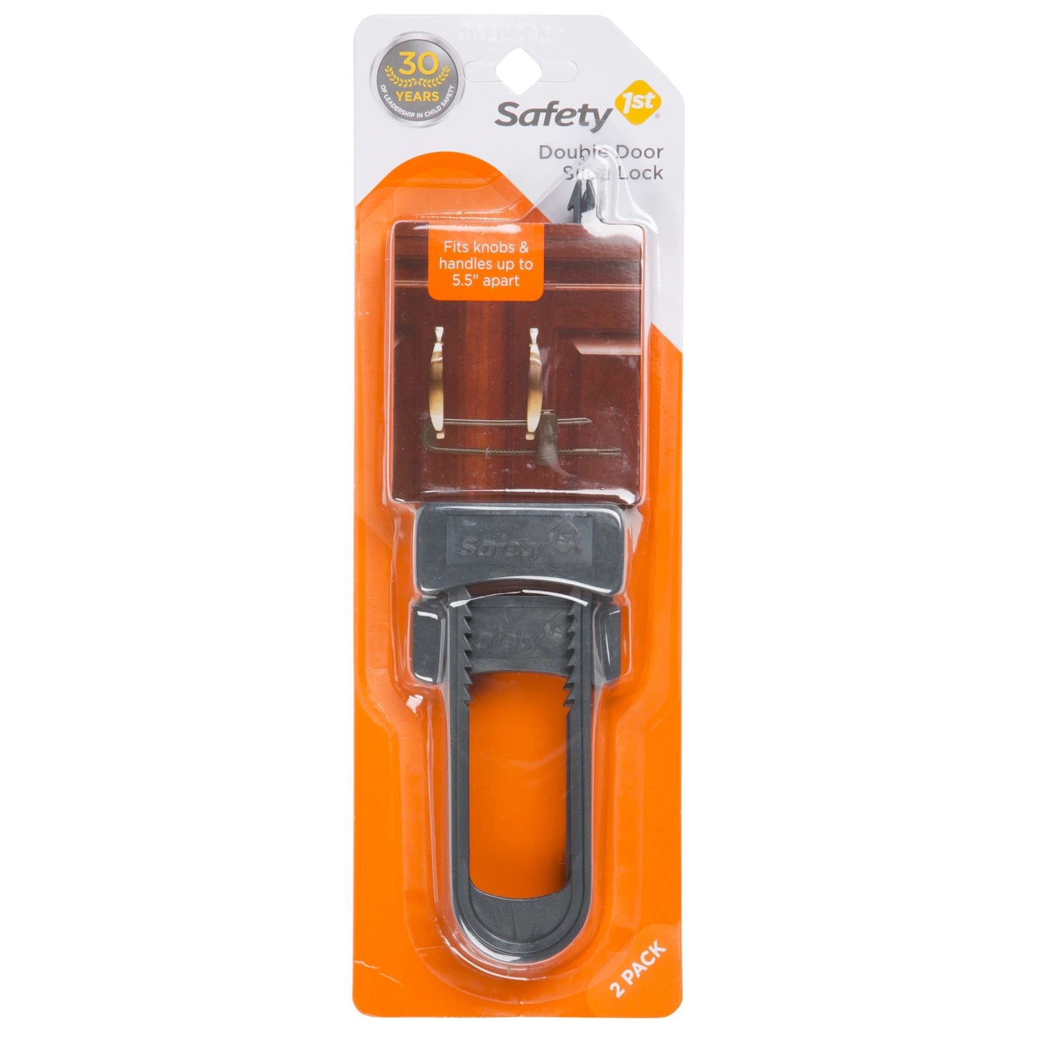 Cabinet Slide Lock, Gray, 2-Pk.