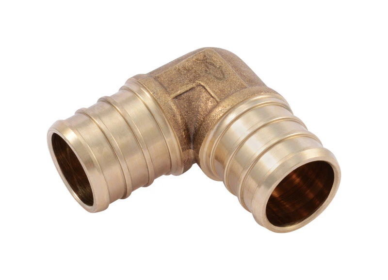 Insert Pipe Elbow, Lead Free, 3/4 In. Brass Barb, 10-Pk.