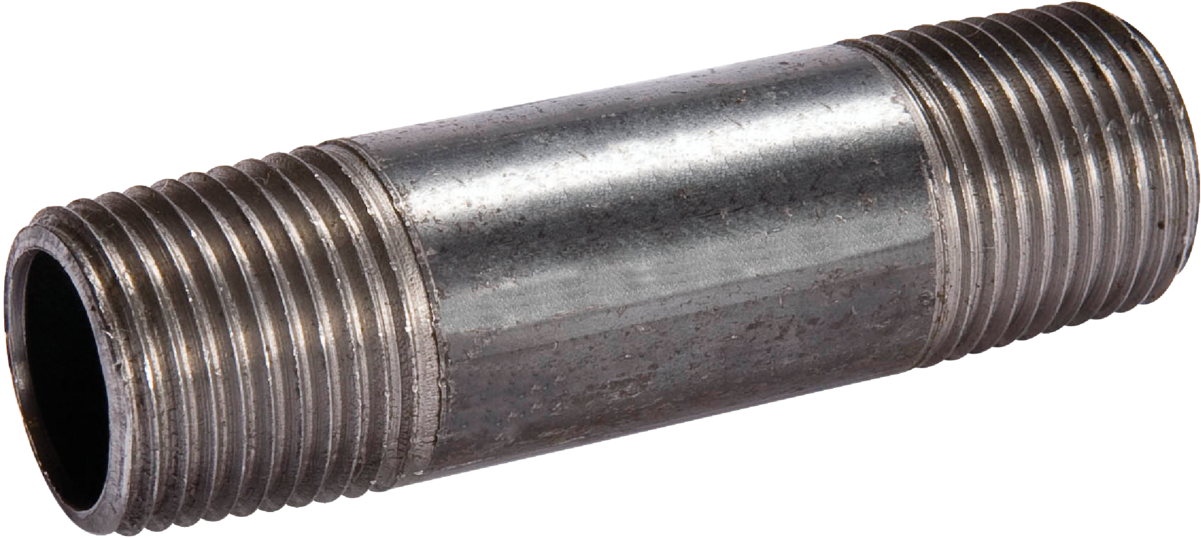 Black Pipe Nipple, 1 x 4 In.