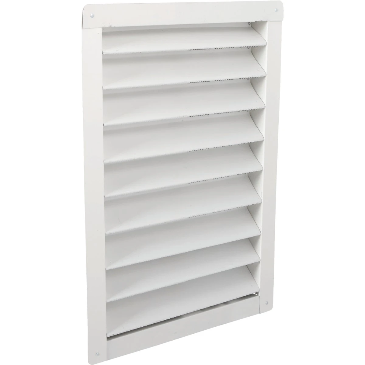 Aluminum Attic Louver Vent, White, 12 x 18 In.