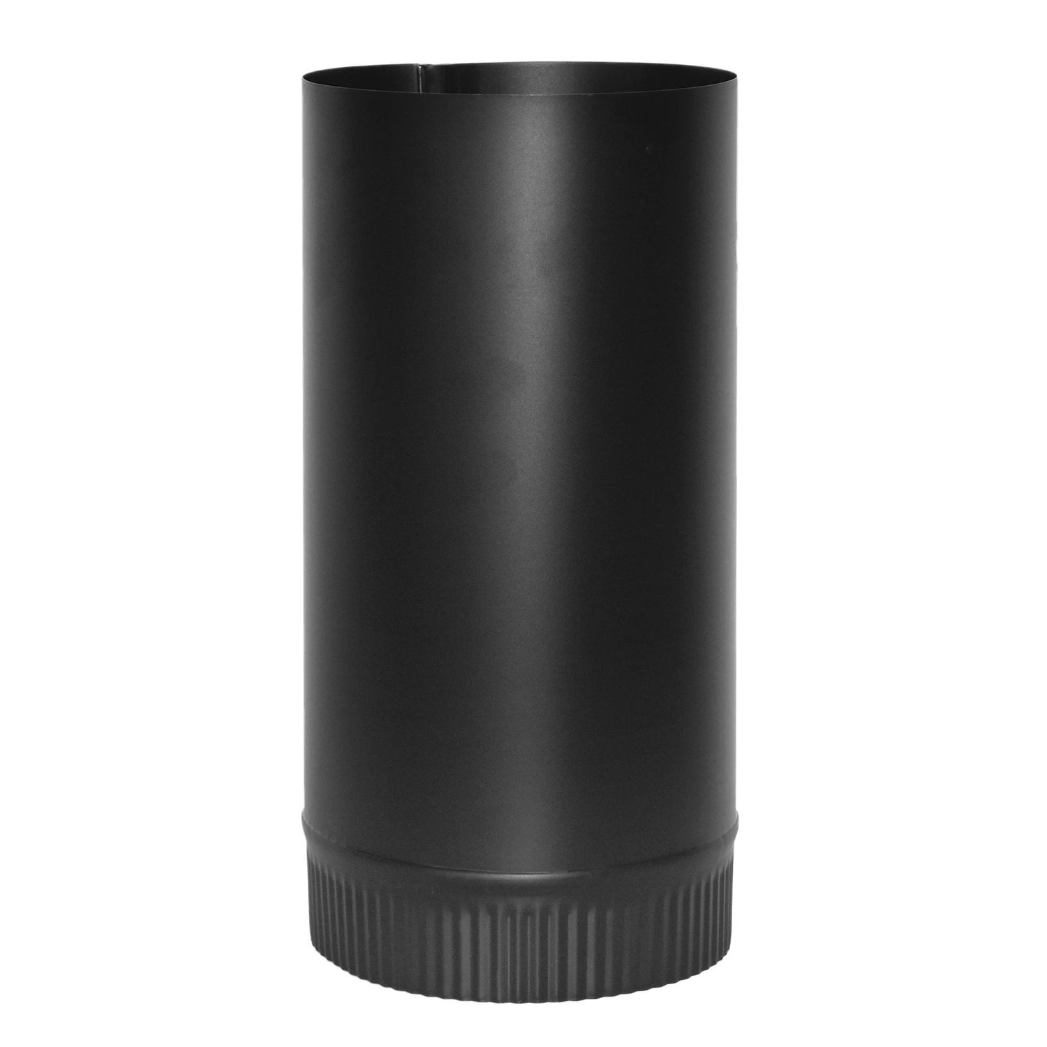 Stove Pipe, Black, 24 Gauge, 6 x 24 In.