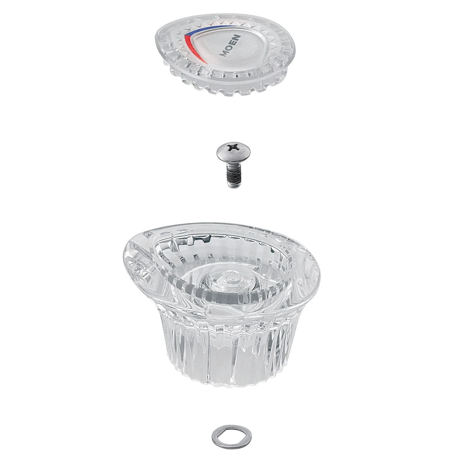 Chateau Clear Lavatory Handle Cap