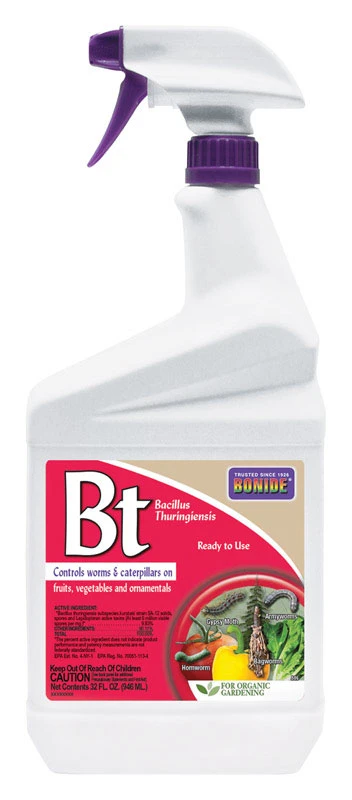 Captain Jack's Bacillus Thuringiensis BT Organic Worm & Caterpillar Control, 32 oz. Spray