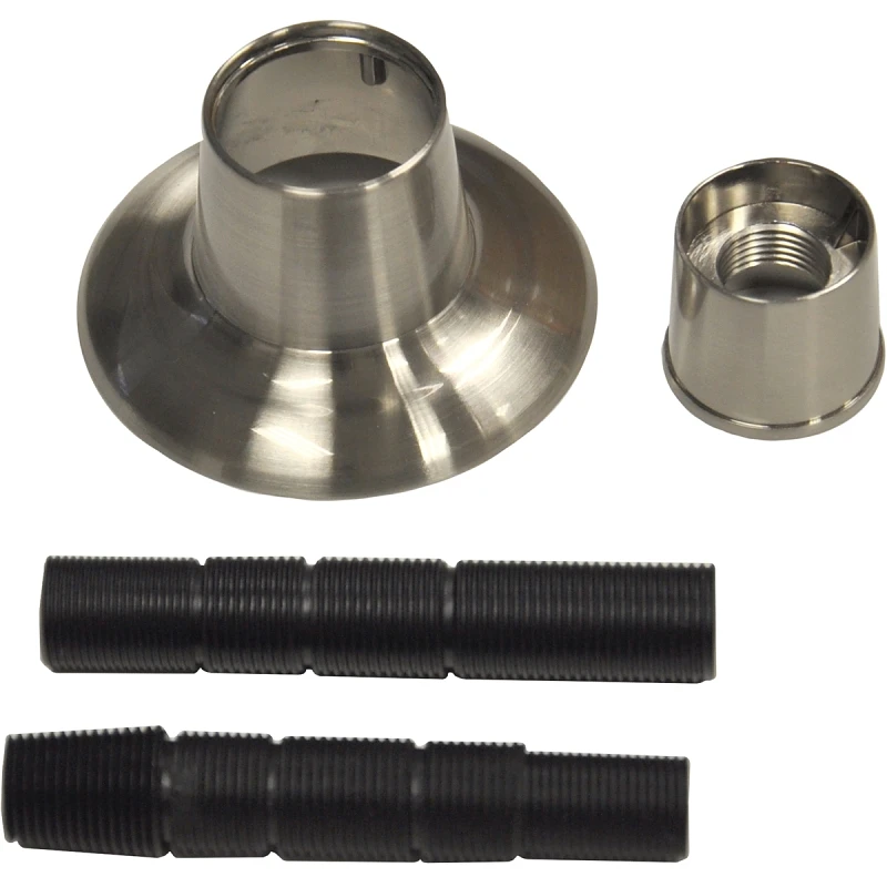 Tub & Shower Flange, Universal, Adjustable, Brushed Nickel