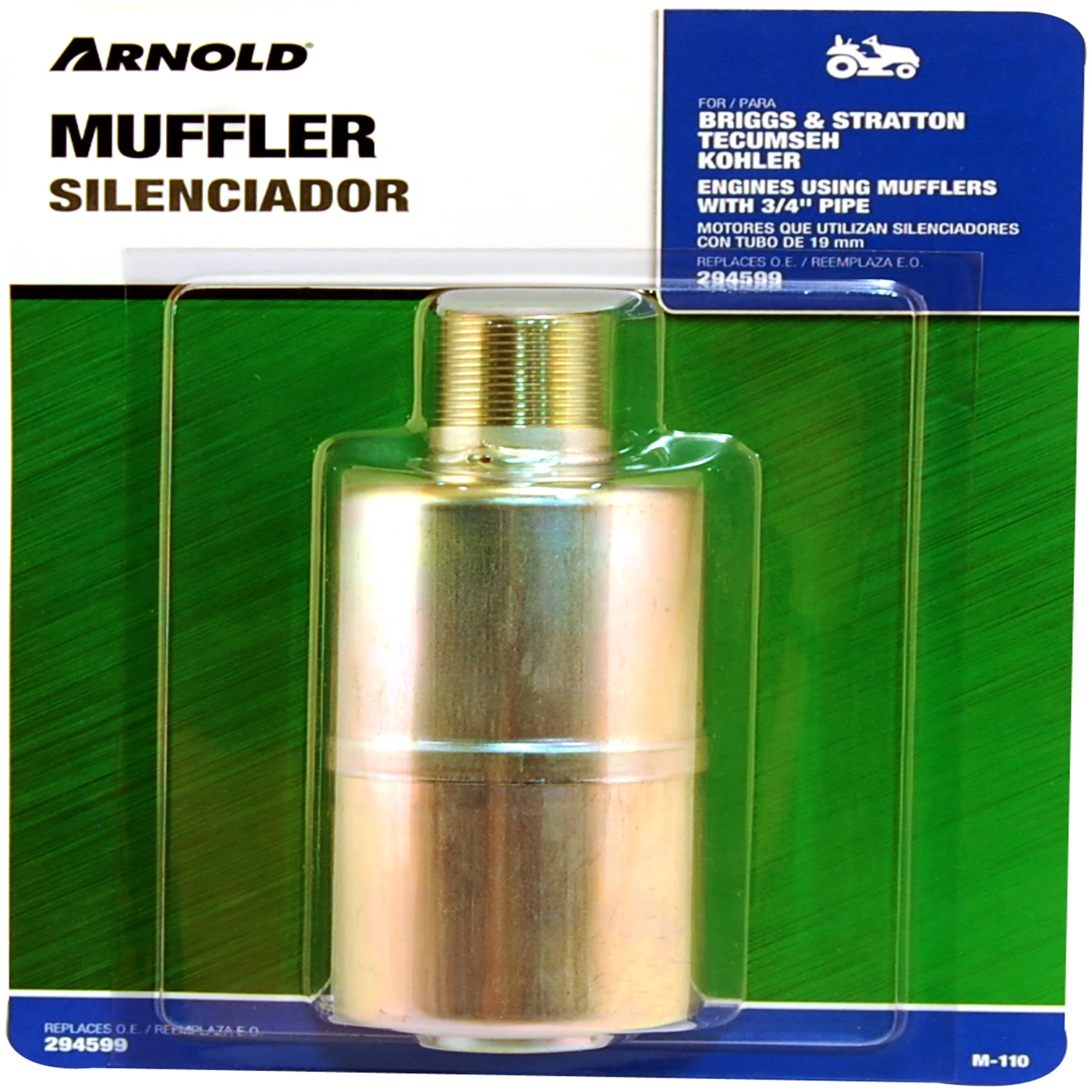 Exhaust Replacement Muffler, 3/4 In.
