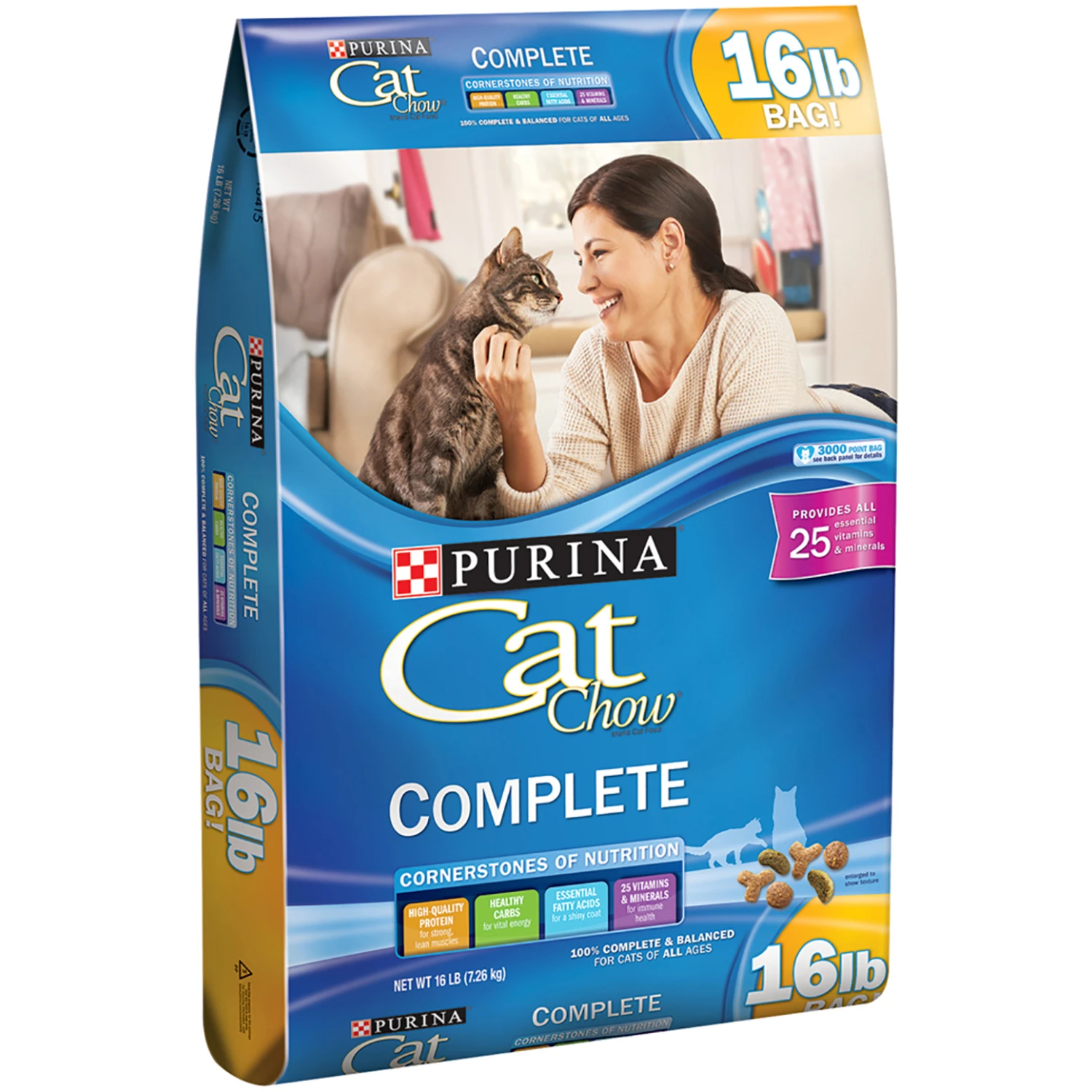 Dry Cat Food, Complete Formula, 15 Lb. Bag