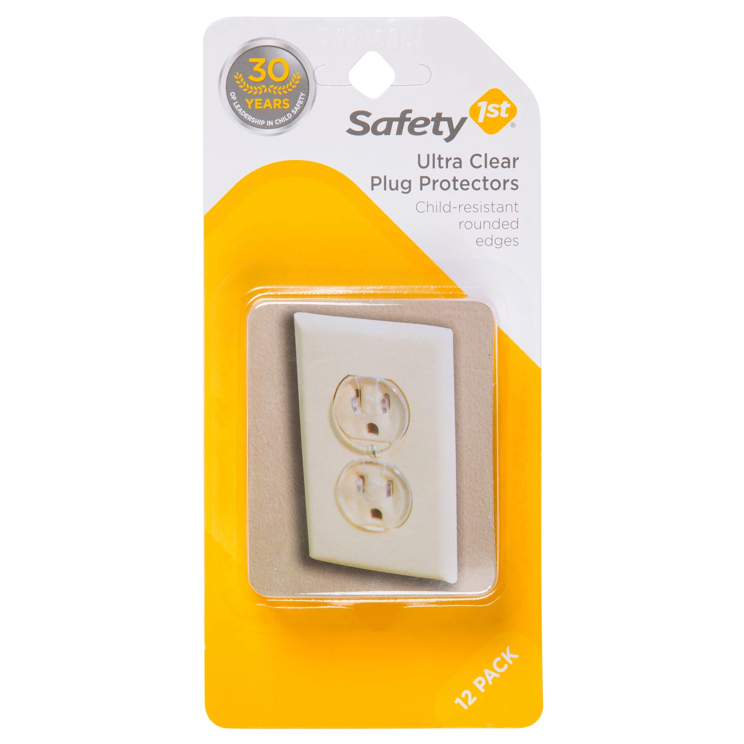 Clear Outlet Child Safety Caps, 12-Pk.