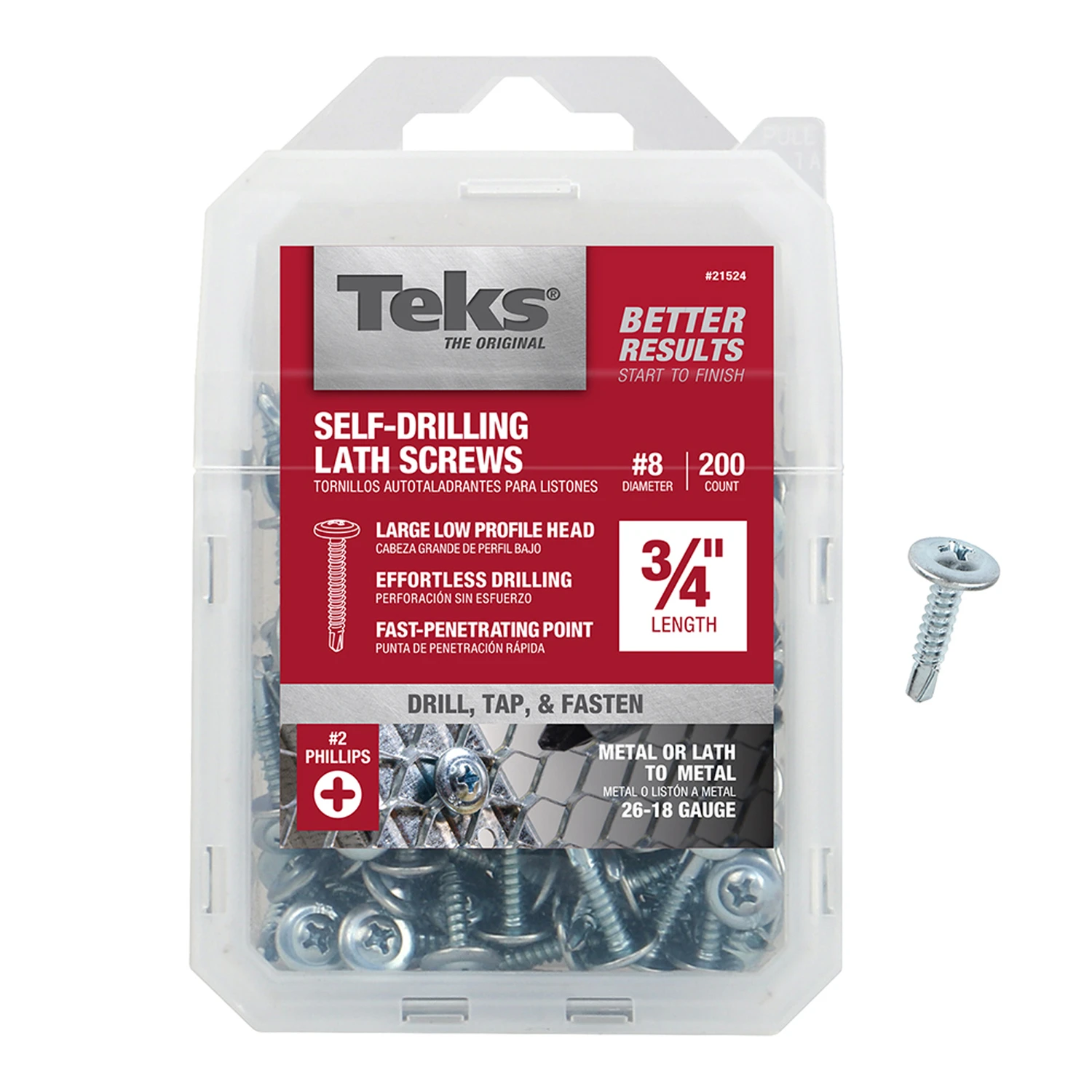 Lathe Screws, #8 x 3/4 In., 200-Ct.