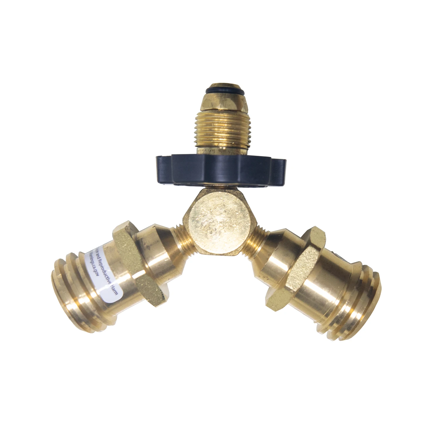 PropaneYFemale Cylinder Adapter With Handwheel