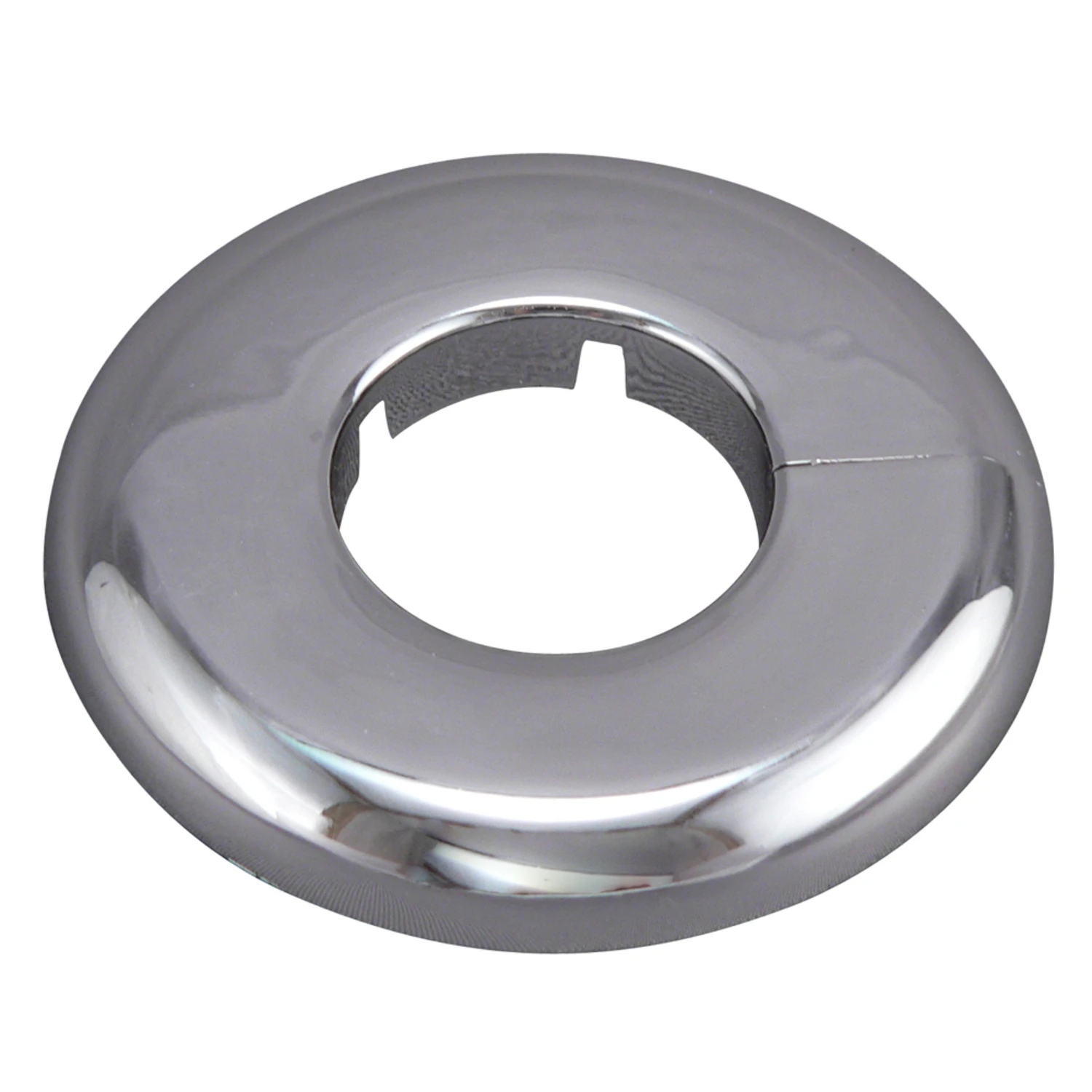 Floor & Ceiling Plate Flange, Chrome Plated Plastic, For 1 In. Iron