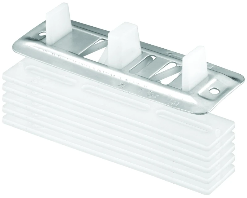 Bypass Sliding Door Floor Mount Guide & Carpet Riser, Adjustable 1/8 x 5 In.