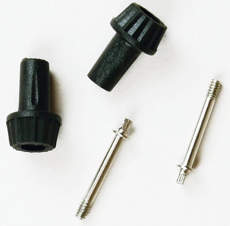 Lamp Socket Knobs 1/2-In. Extension, Black, Plastic, 4/36-In., 2-Pk.