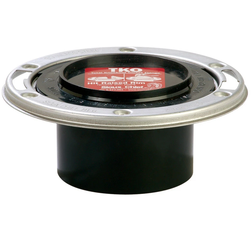ABS/DWV Closet Flange, 3 In. Hub or 4 In. Inside