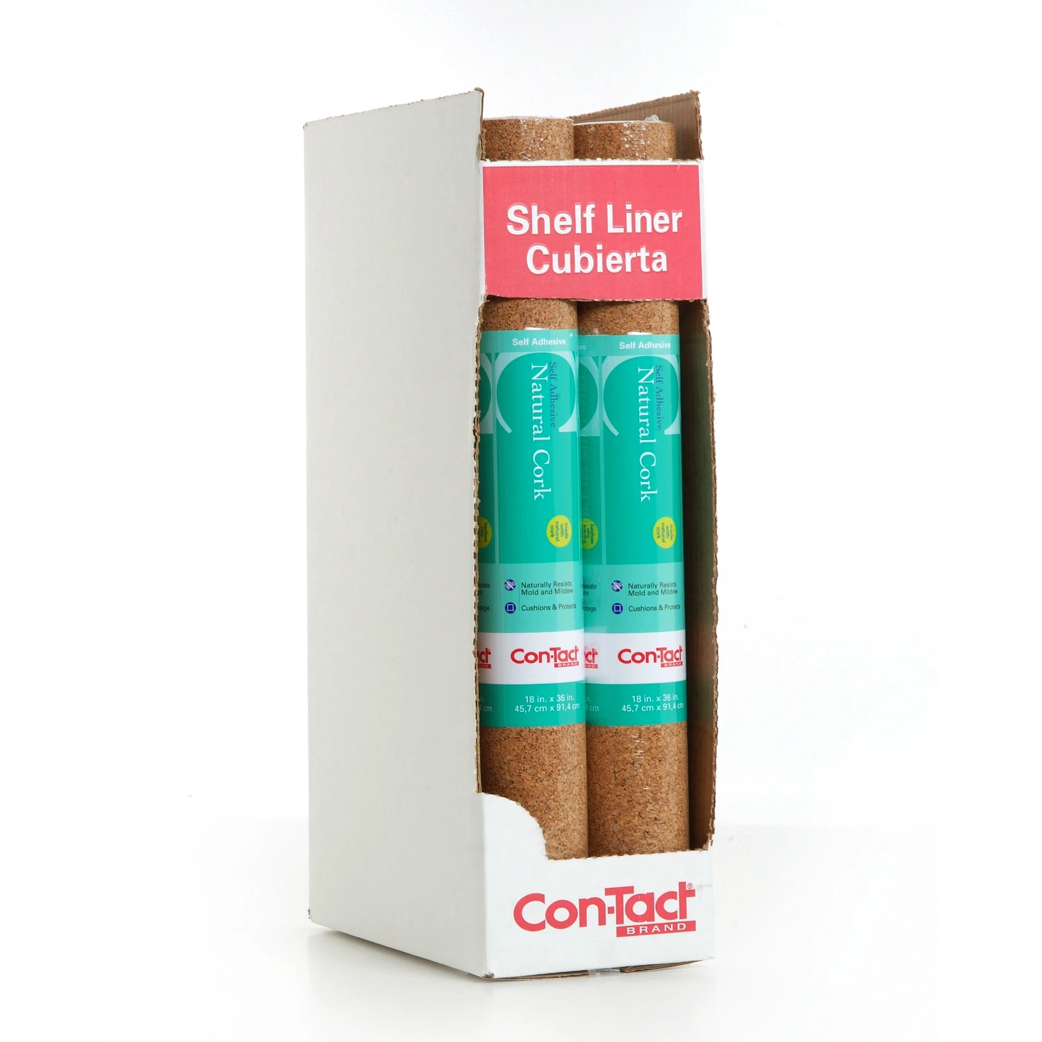 Shelf Liner, Adhesive, Cork, 18-In. x 4-Ft.