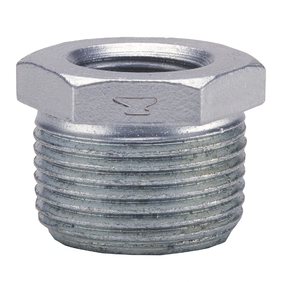 Galvanized Pipe Hex Bushing, 2 x 1-1/4 In.