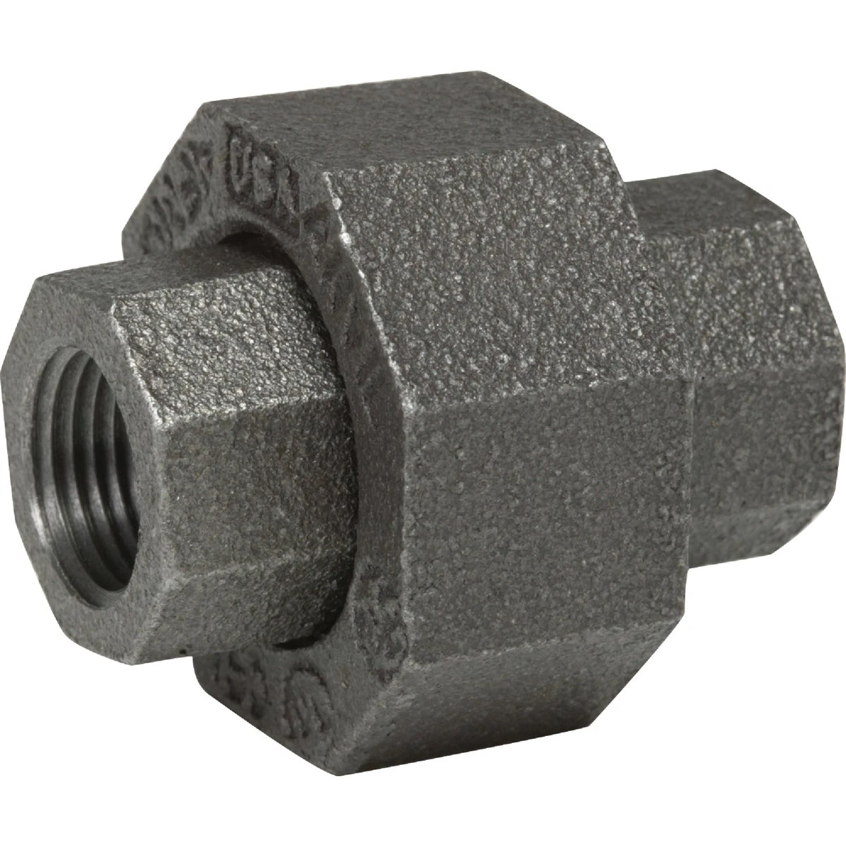 Black Pipe Union, 1/2 In.