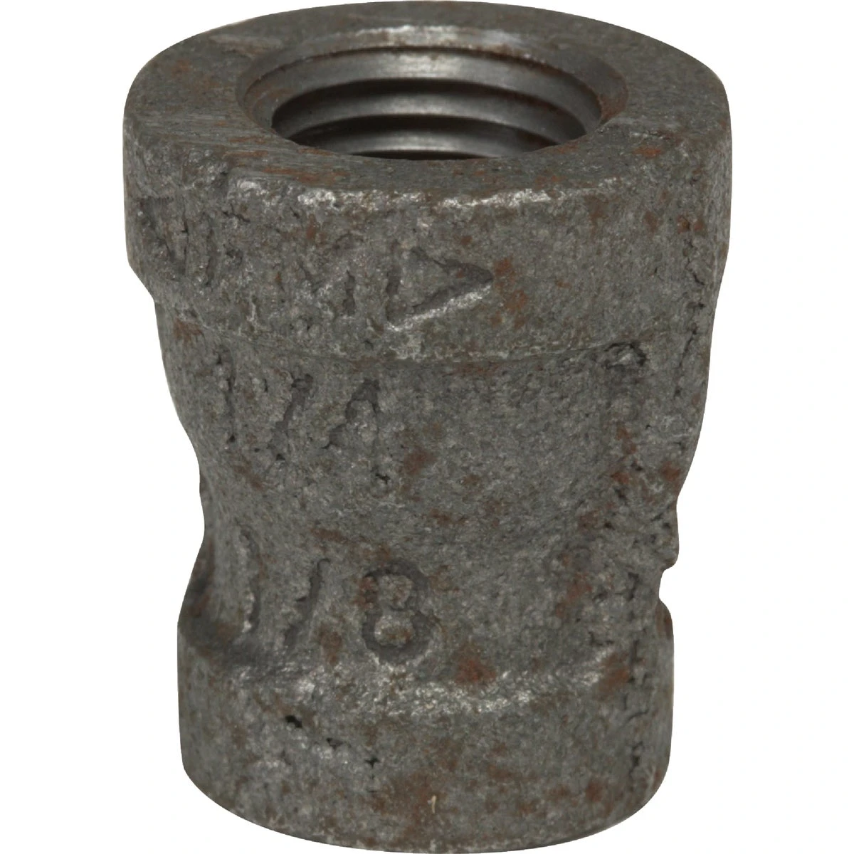Black Reducing Pipe Coupling, 3/4 x 3/8 In.