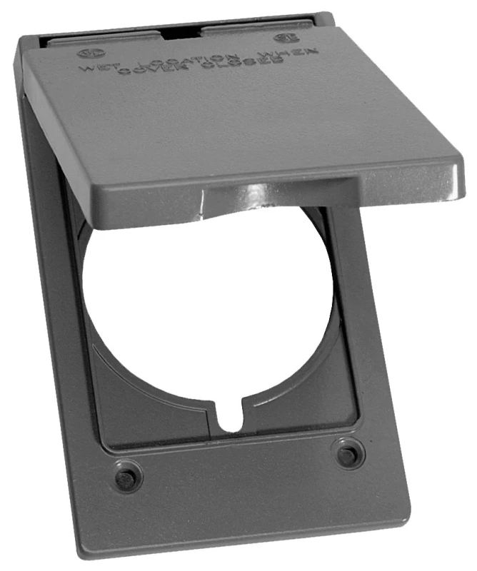 Bwf Po-50v 1-gang Weatherproof Power Outlet Cover 30-50 Amp