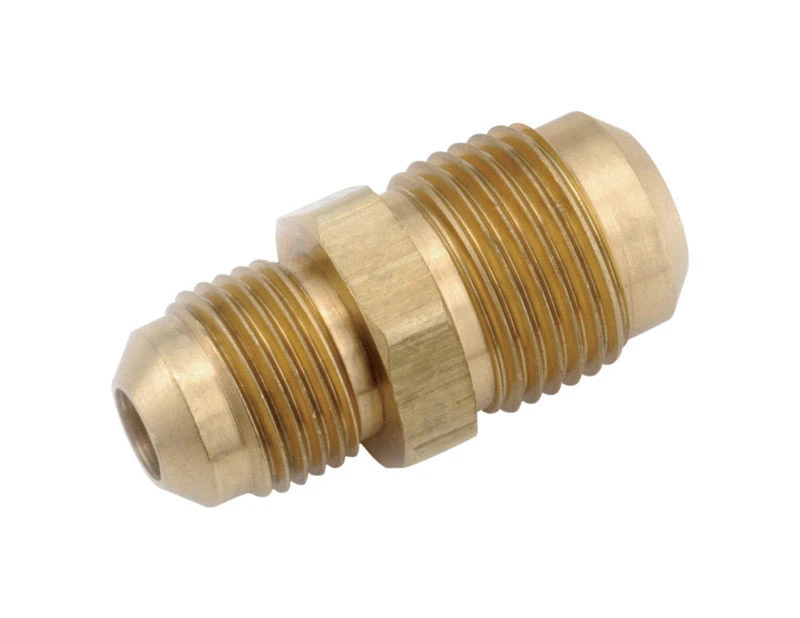 Brass Flare Reducer Union, Lead Free, 1/2 x 3/8 In.