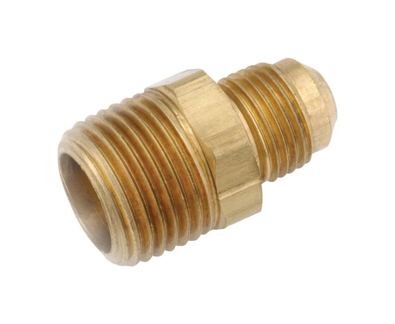 Brass Flare Connector, Lead Free, 3/8 x 3/8 In. MIP