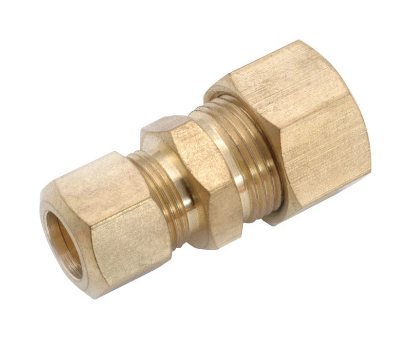 Brass Compression Reducing Union, Lead Free, 1/2 x 3/8 In.