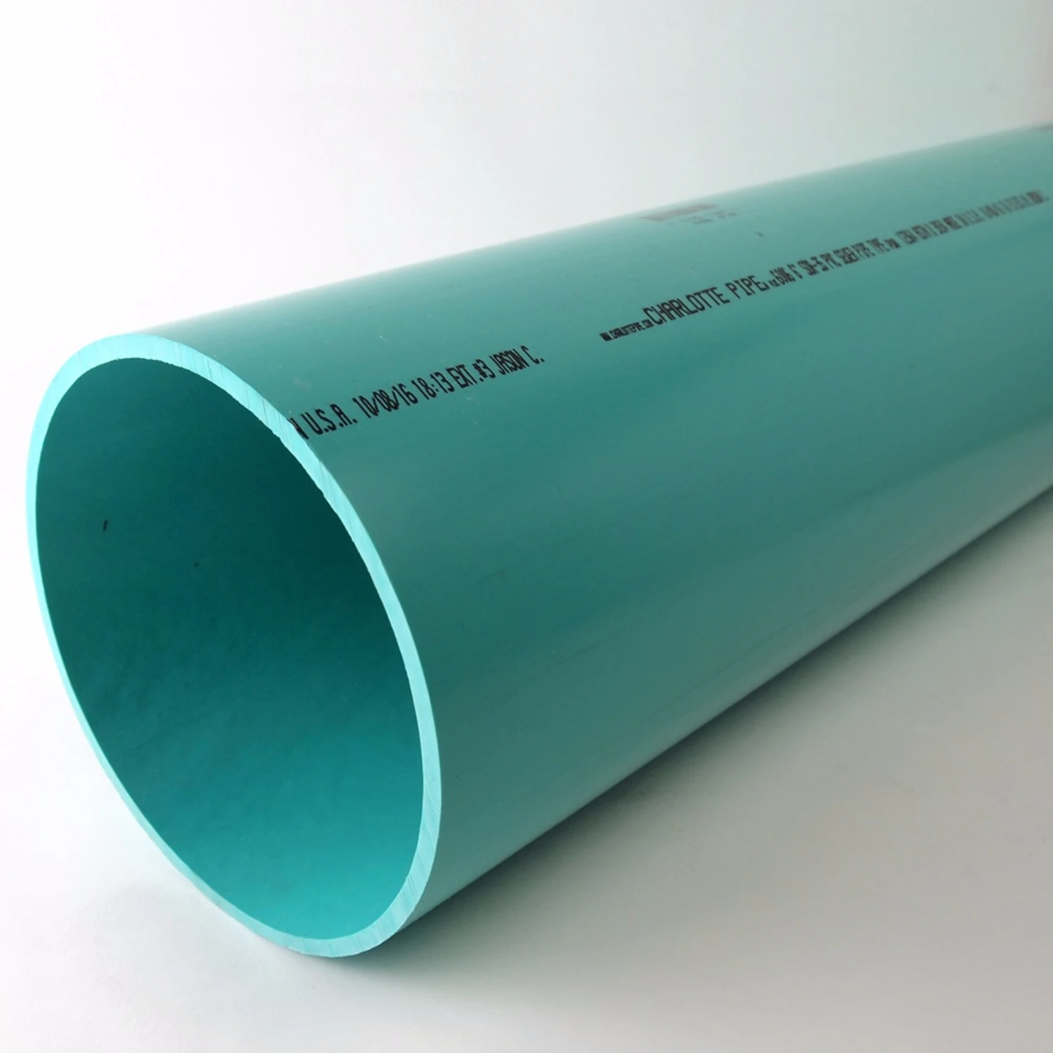 PVC Sewer & Drain Pipe, Solid Wall, 6 In. x 10 Ft.
