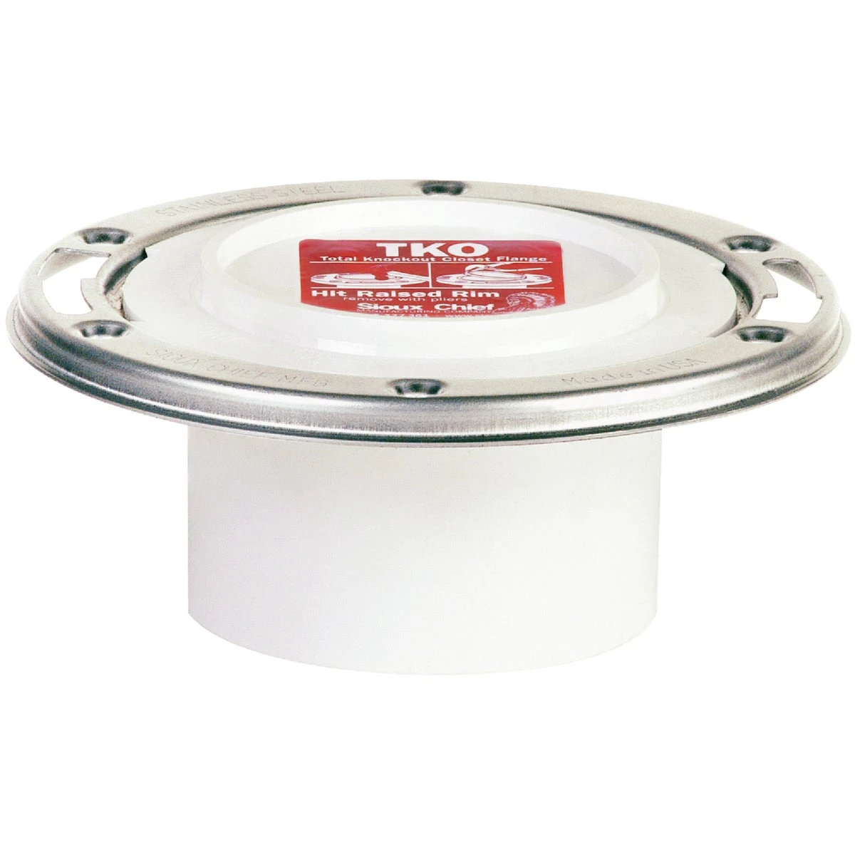 PVC Pipe Fitting, PVC Closet Flange, 3 In.
