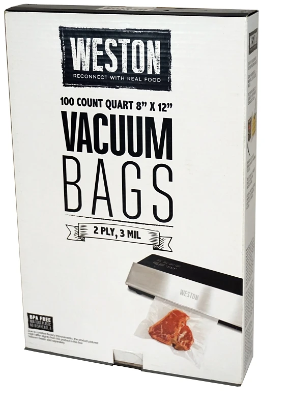 Vacuum Sealer Bags, Pre-Cut, 8 x 12-In., 100-Ct.