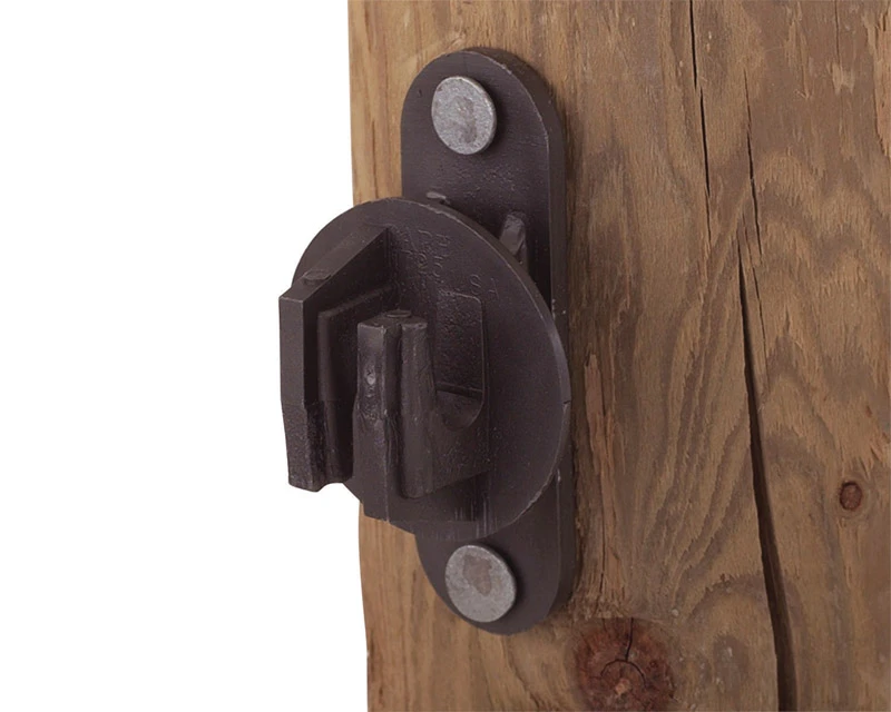 Electric Fence Insulator, Wood Post, Snug-Fit, Black, 25-Pk.