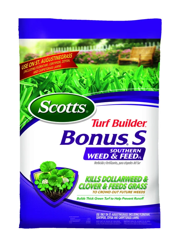 Turf Builder Bonus S Southern Weed & Feed F2 Florida Lawn Fertilizer, 17.34 Lbs., Covers 5,000 Sq. Ft.