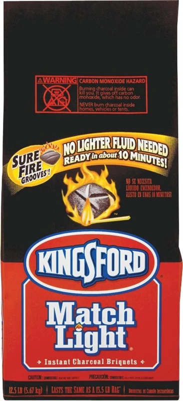 Match Light Charcoal Briquettes, 11.6-pound Bag With Sure Fire Grooves
