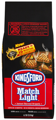 Match Light Charcoal Briquettes, 6.2 Lb Bag With Sure Fire Grooves