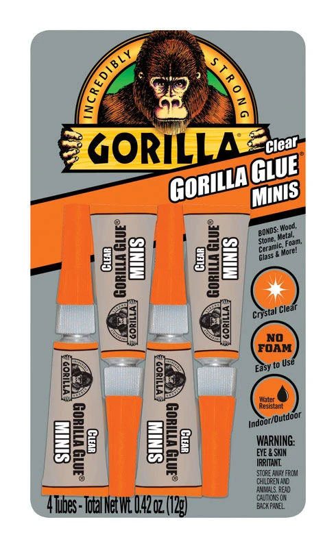 Glue Minis, Clear, 3-gm., 4-Pk.